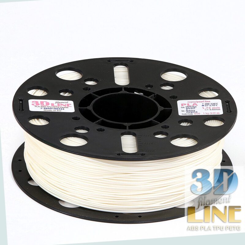 PLA - White Pearl - 3DLine (fabricat în Bulgaria) - imagine 2