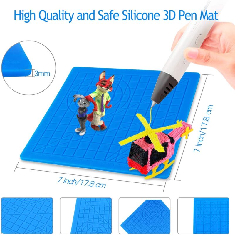 Covor din silicon pentru realizarea de forme cu stiloul 3D - imagine 4