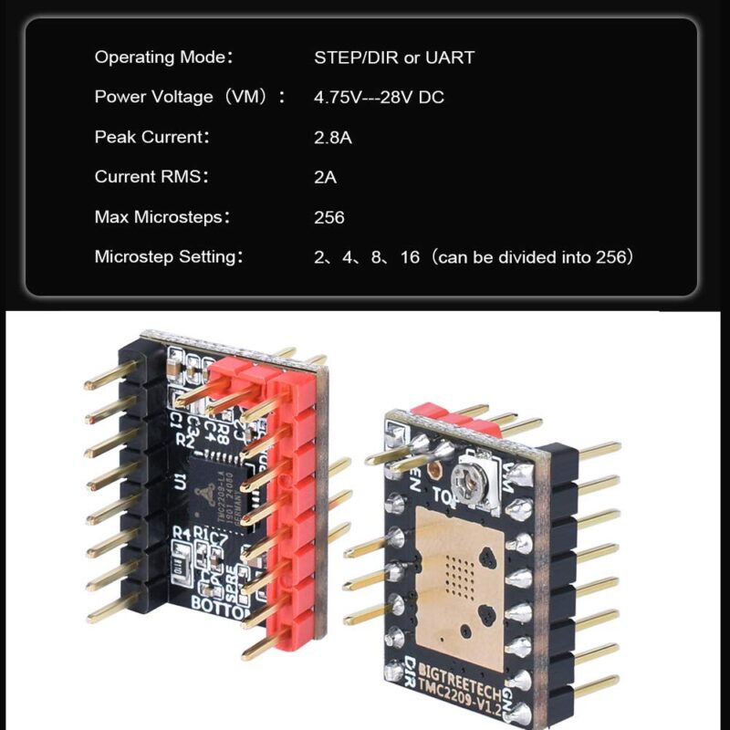 TMC2209 V1.2 Driver de motor pas cu pas BIGTREETECH - imagine 8