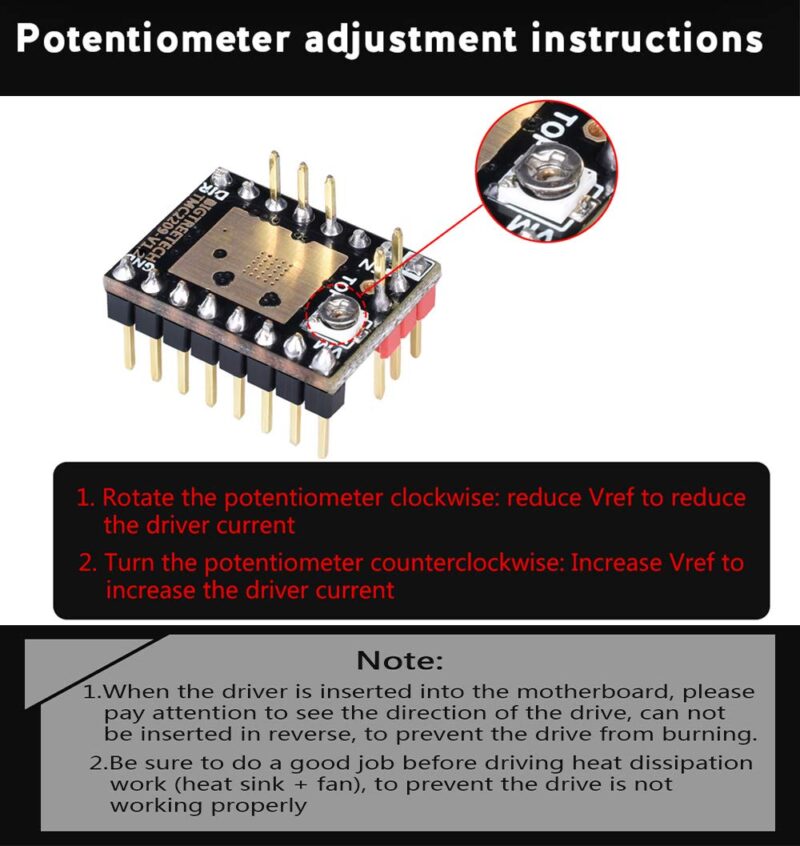 TMC2209 V1.2 Driver de motor pas cu pas BIGTREETECH - imagine 6