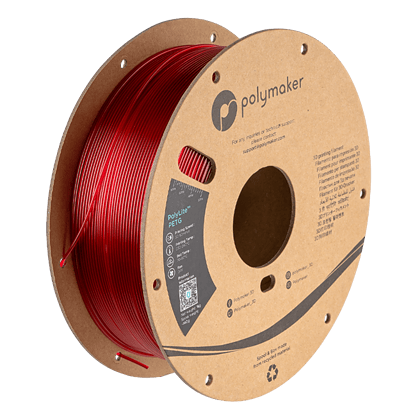 PolyLite PETG - negru transparent - roșu translucid - Polymaker