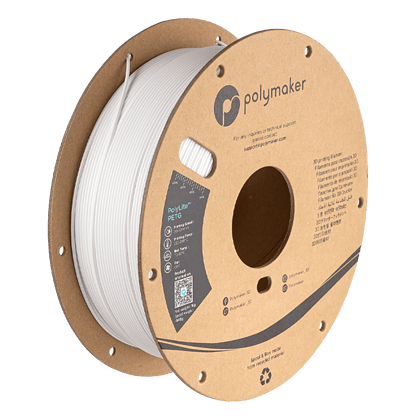 PolyLite™ PETG - filament POLYMAKER alb