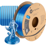PolyLite PLA-Beluga Silk Silver-Albastru