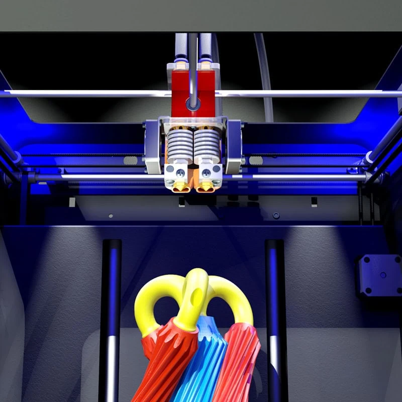 CreatBot DX Plus - extruder dublu - imagine 7