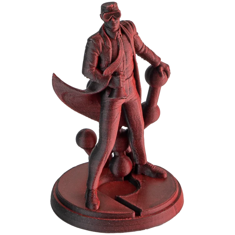 Panchroma Matte PLA - Red Shadow ( negru/roșu) - Polymaker - imagine 3