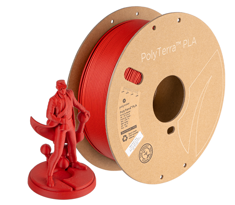PolyTerra PLA - Roșu armată POLYMAKER