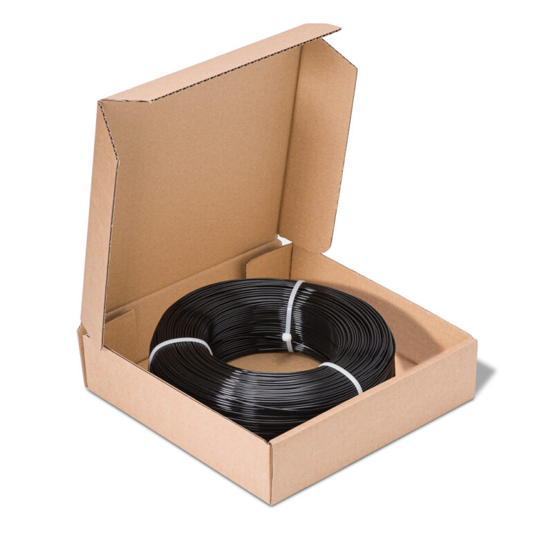 Easy PET-G Refill- negru Fiberlogy (filament fabricat în UE)