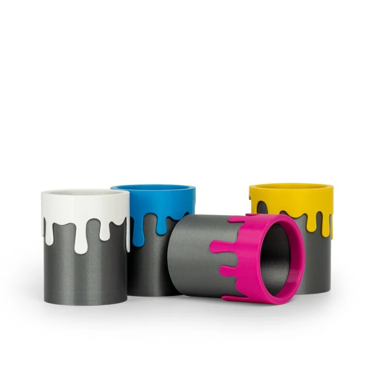 Pachet Easy Pla CMYK - Set de 4 culori PLA - albastru , roz , galben , alb - Fiberlogy - imagine 5