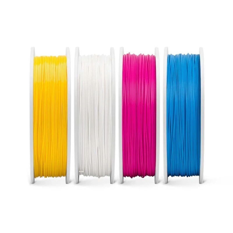 Pachet Easy Pla CMYK - Set de 4 culori PLA - albastru , roz , galben , alb - Fiberlogy - imagine 3