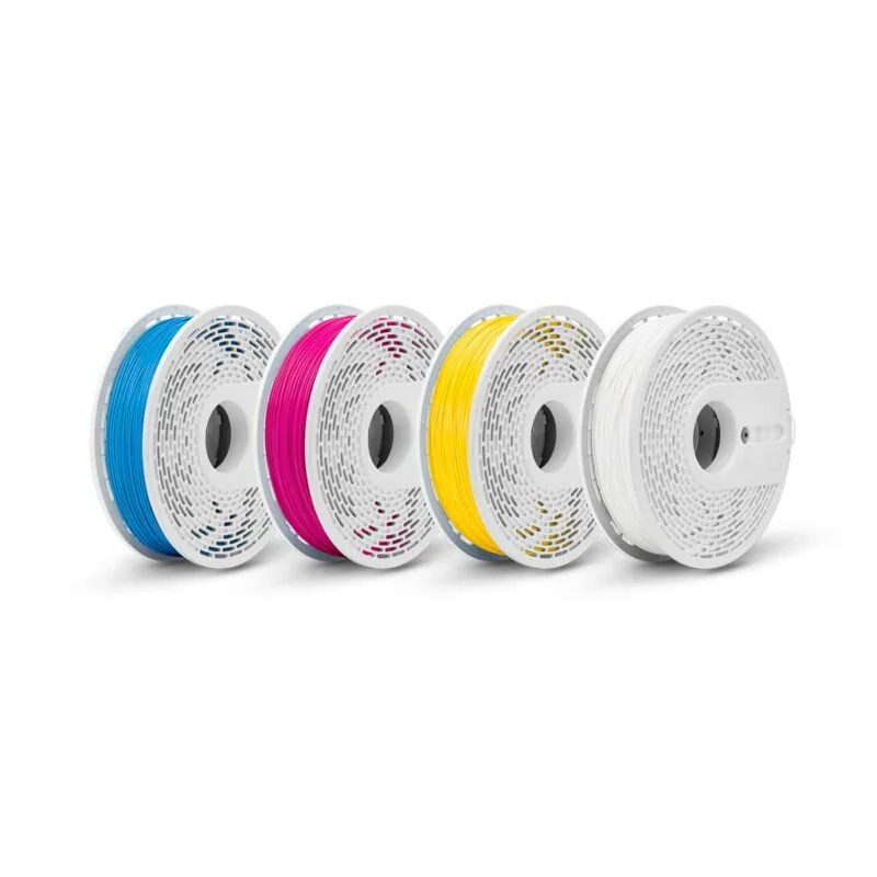Pachet Easy Pla CMYK - Set de 4 culori PLA - albastru , roz , galben , alb - Fiberlogy - imagine 2
