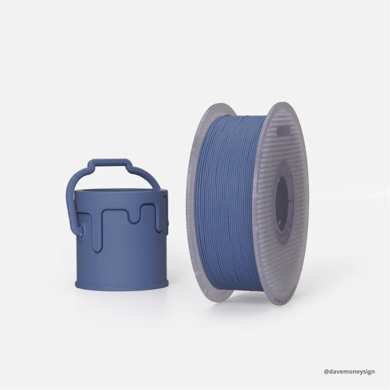 PLA-CF - Blugi din PLA albastru, întăriți cu fibră de carbon Bambu Lab - imagine 2