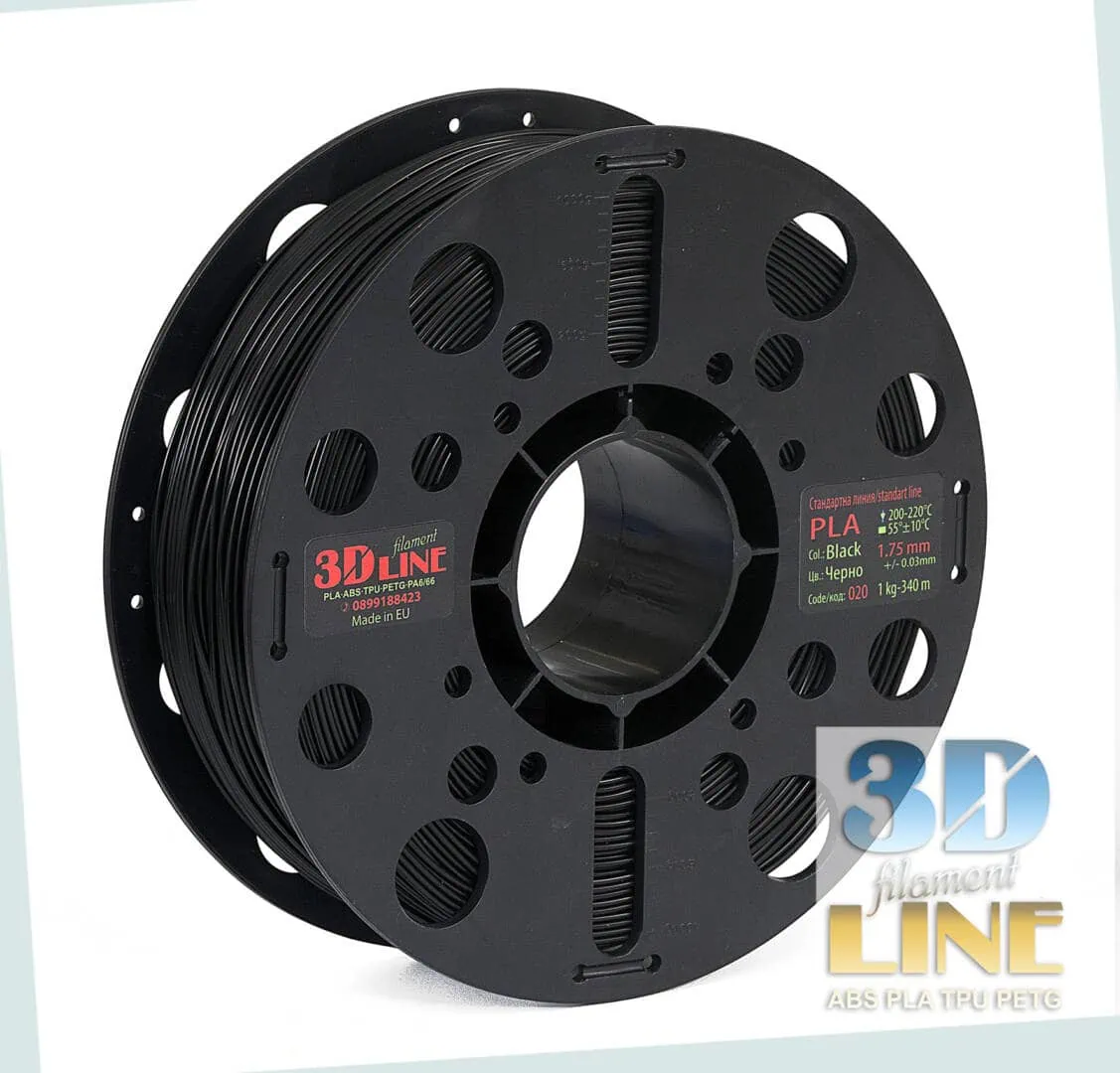 HIT PLA - Negru - 3DLine (fabricat în Bulgaria)