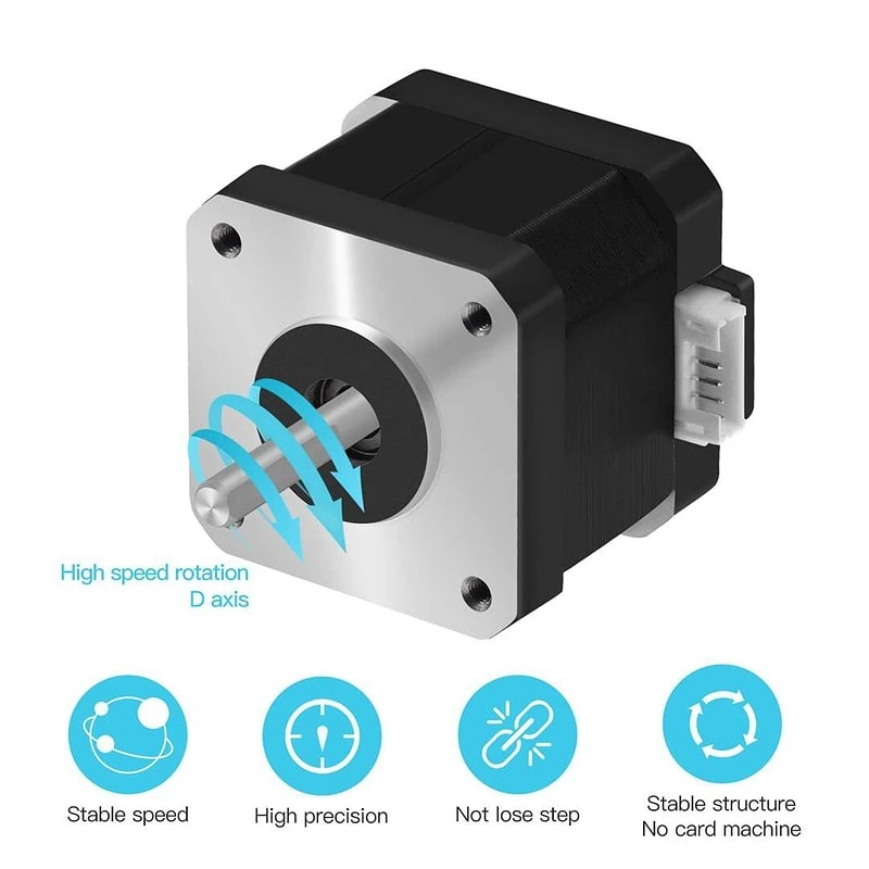 17HS4401 Nema 17 motor pas cu pas 0,9 grade - imagine 2