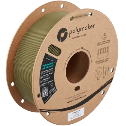 HT PLA GF verde militar 1000g Polymaker