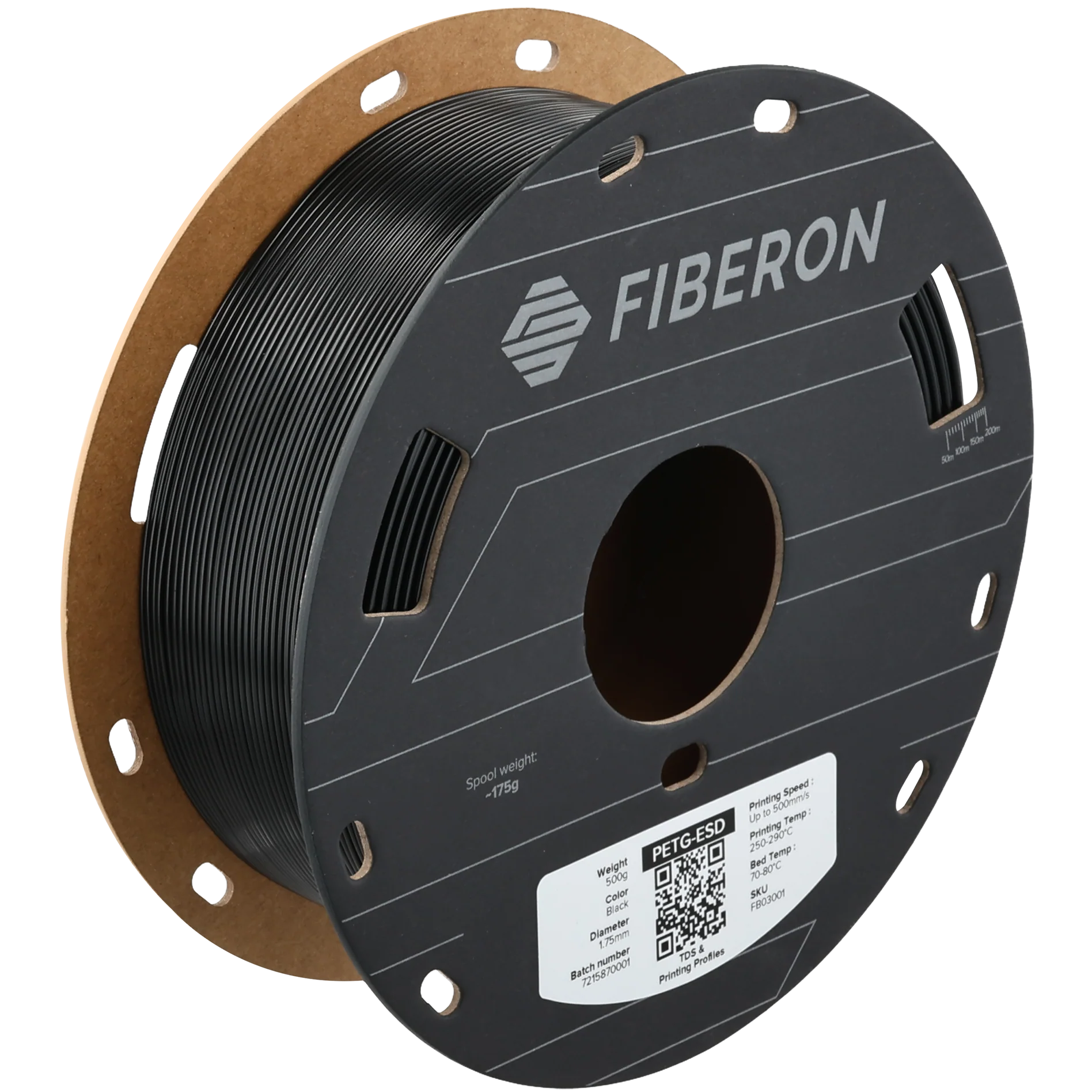 Fiberon ESD PETG negru 500g Polymaker
