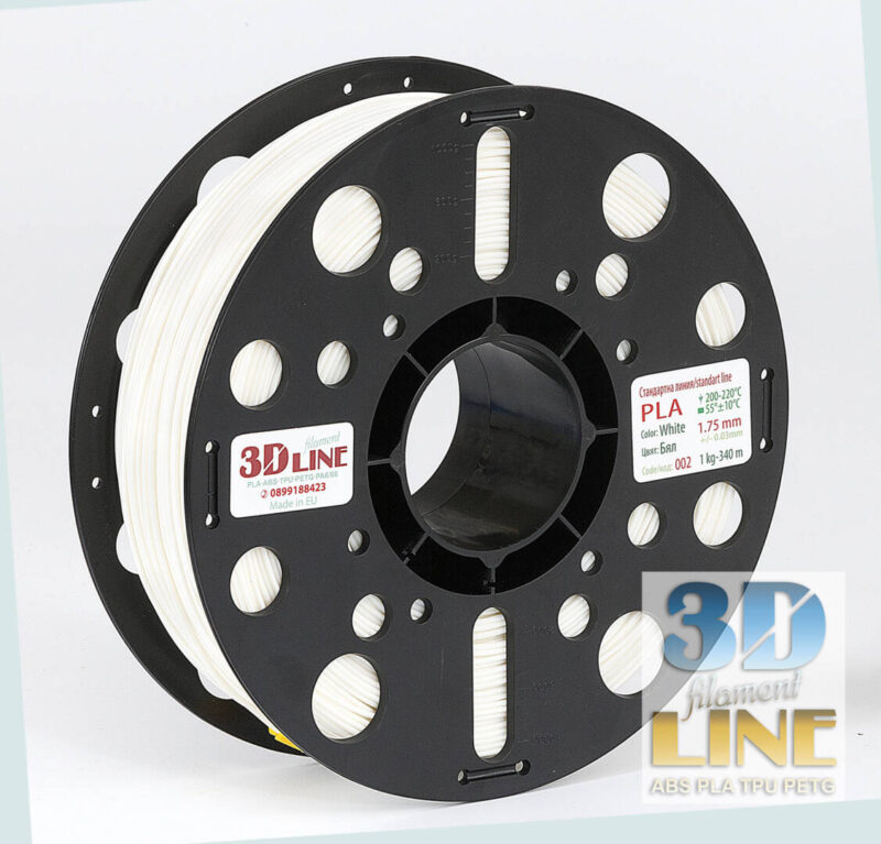 PLA - Alb - 3DLine (fabricat în Bulgaria)