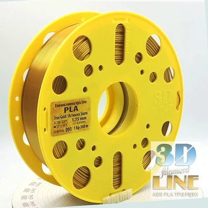 PLA - Истинско златно 3DLine (произведено в България)