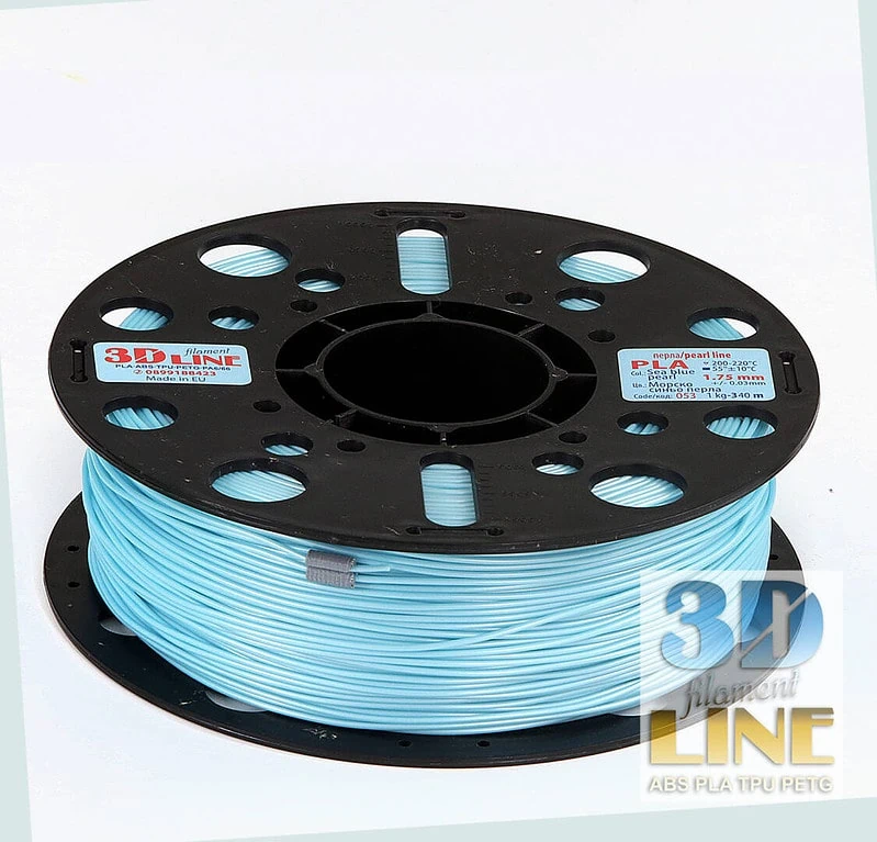 PLA - Sea Blue Pearl - 3DLine (fabricat în Bulgaria) - imagine 2