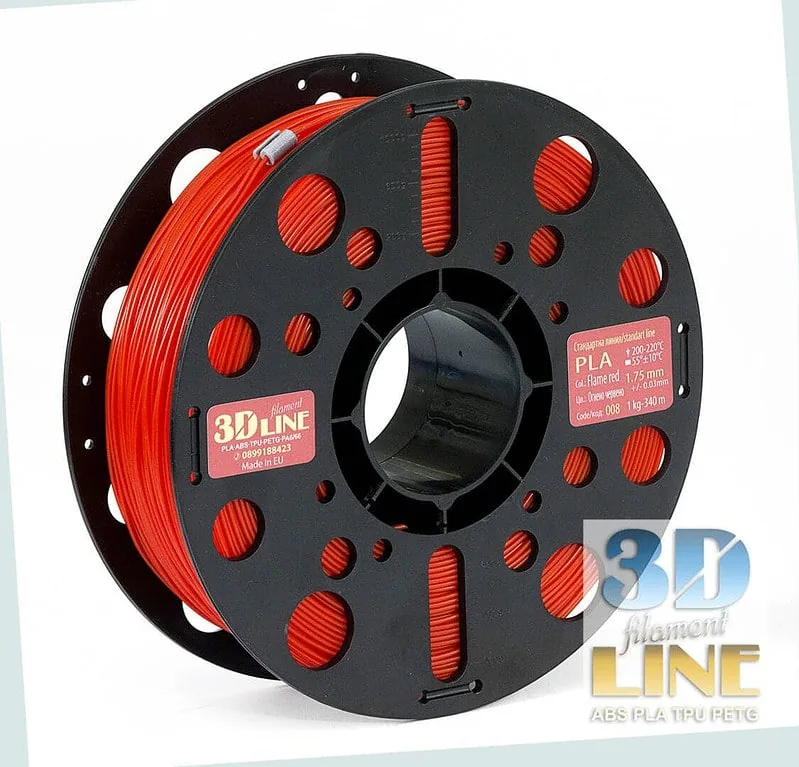 PLA - Fire Red 3DLine (fabricat în Bulgaria)