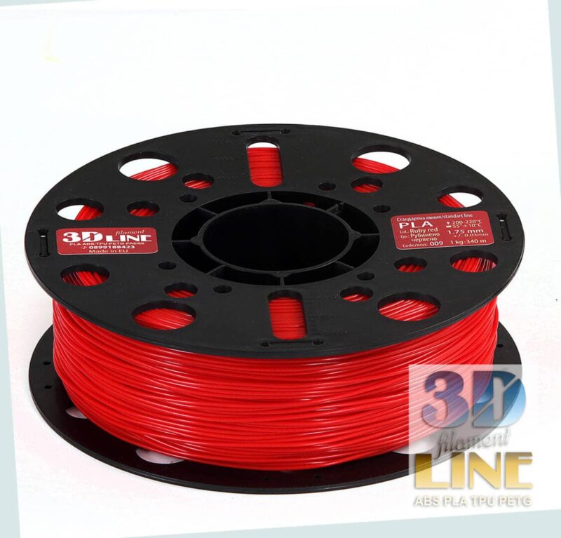 PLA - Ruby Red - 3DLine (fabricat în Bulgaria) - imagine 2