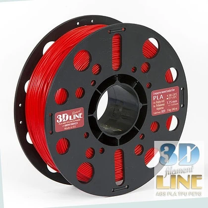 PLA - Ruby Red - 3DLine (fabricat în Bulgaria)