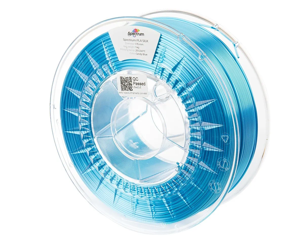 PLA SILK филамент - Бонбонено синьо Spectrum