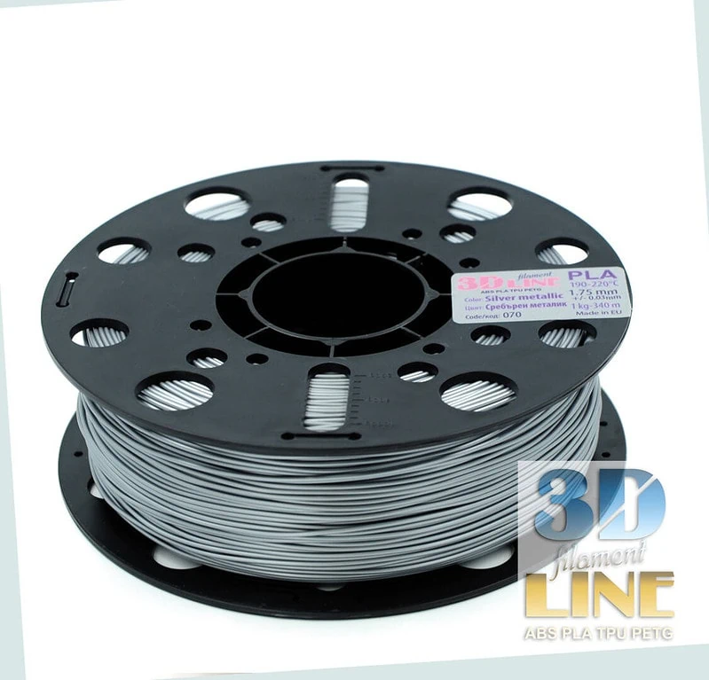 PLA - argintiu metalic 3DLine (fabricat în Bulgaria) - imagine 2
