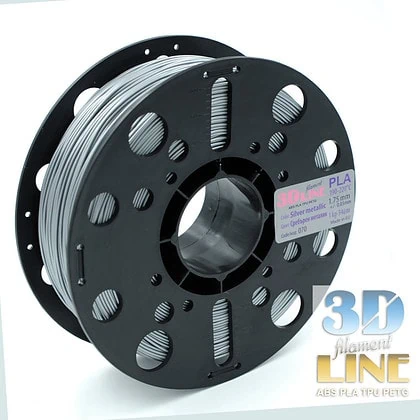 PLA - сребърен металик 3DLine (произведено в България)