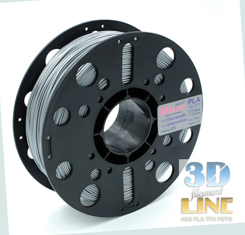 PLA - сребърен металик 3DLine (произведено в България)