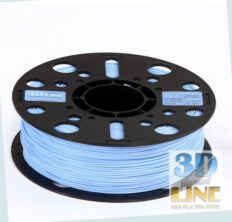 PLA - Albastru deschis - 3DLine (fabricat în Bulgaria) - imagine 2