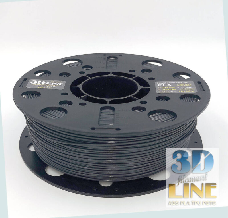 PLA - Gri închis - 3DLine (fabricat în Bulgaria) - imagine 2