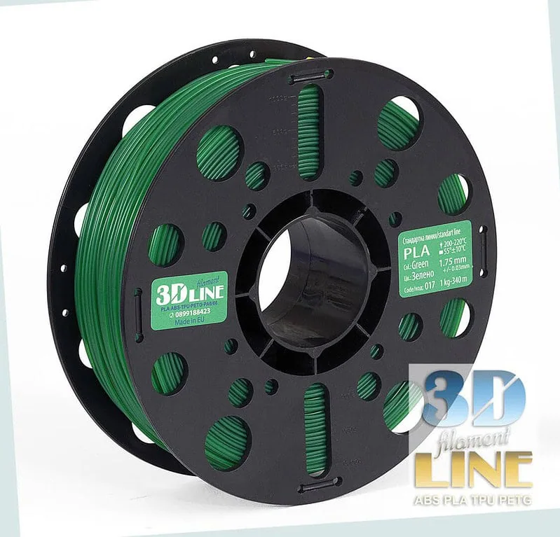 PLA - зелен 3DLine (произведено в България)