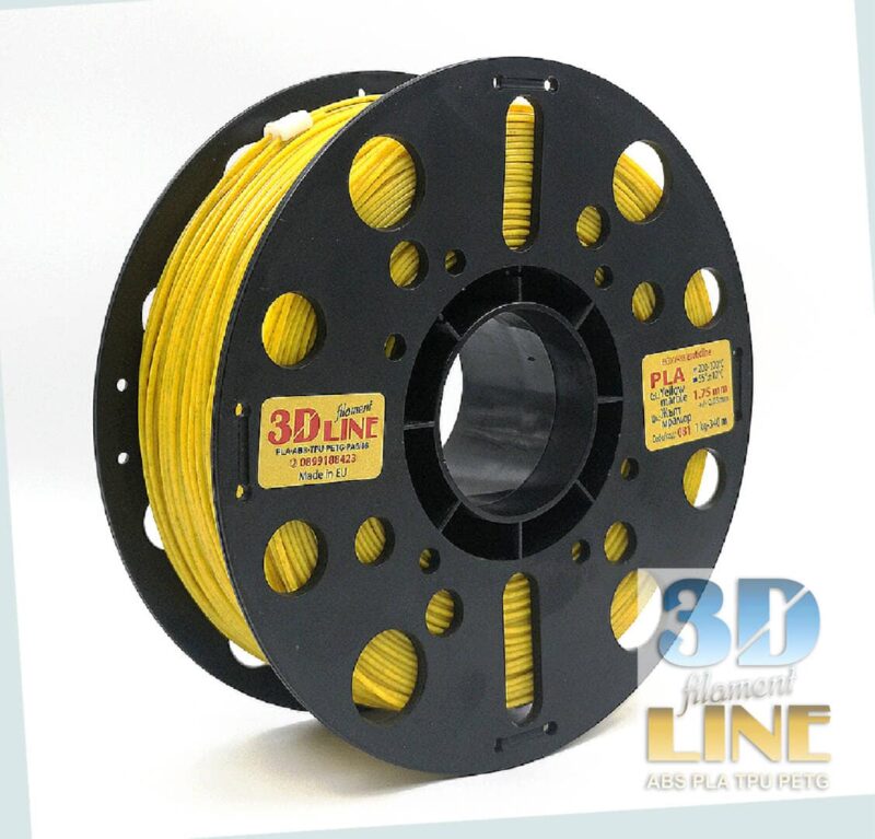 PLA - Жълт мрамор 3DLine (произведено в България)