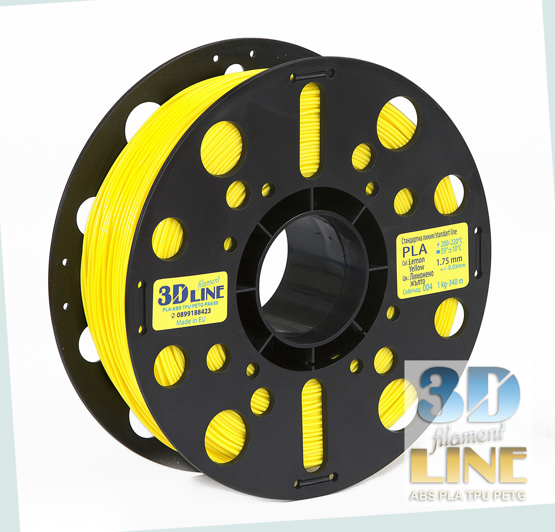 PLA - Lemon Yellow - 3DLine (fabricat în Bulgaria)