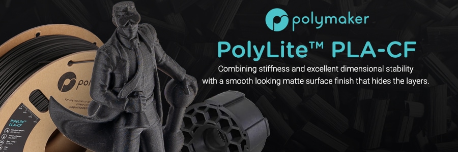 PolyLite PLA + CF - Negru - Polymaker