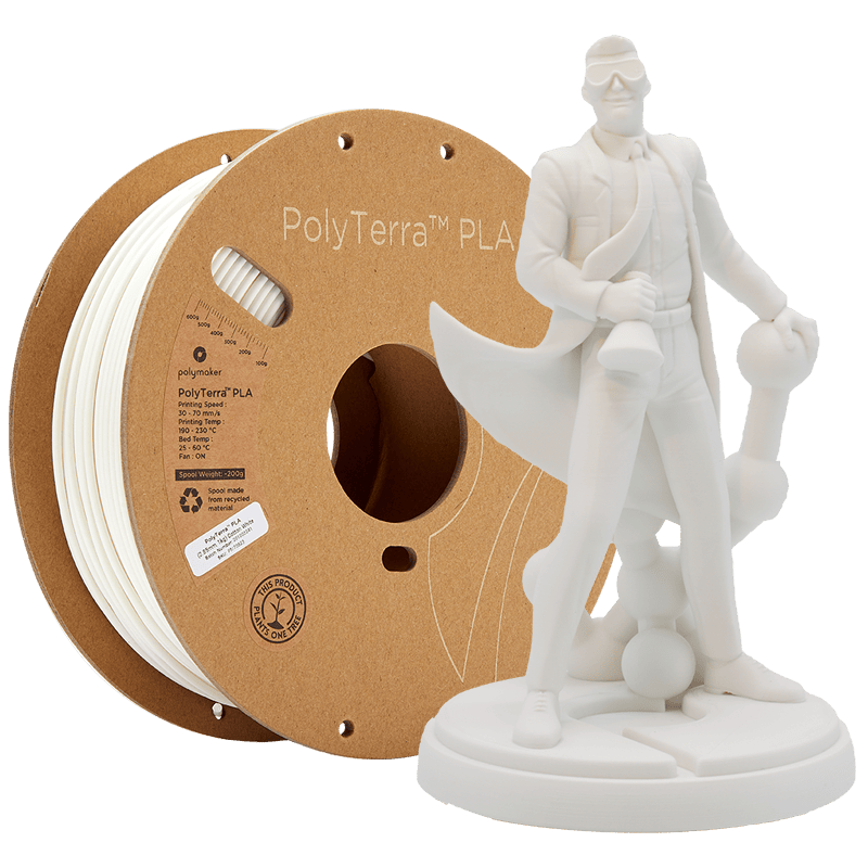 PolyTerra PLA - bumbac alb POLYMAKER