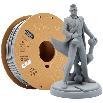 PolyTerra PLA Фосилно Сиво 1000g Polymaker