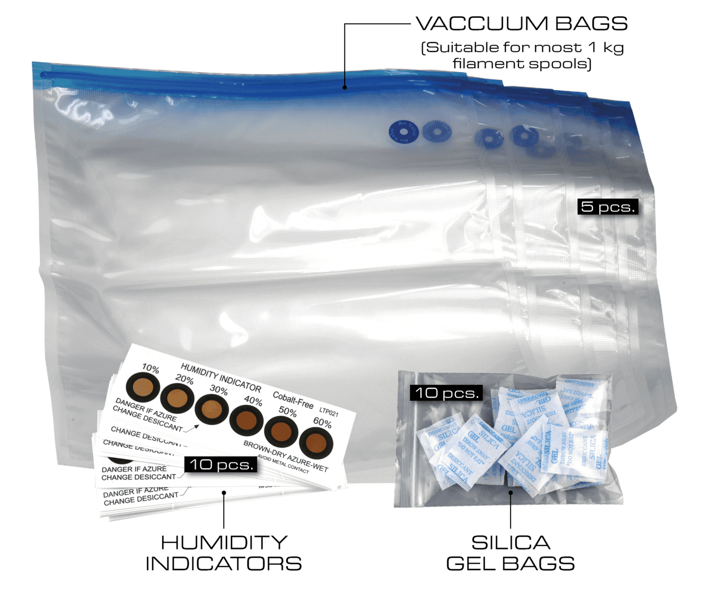 Saci de vid pentru filament - Kit de depozitare în vid 5pcs. - Prima - imagine 4