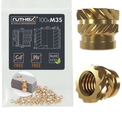 Inserții M3S (100 bucăți), M3Sx4,0 - Ruthex