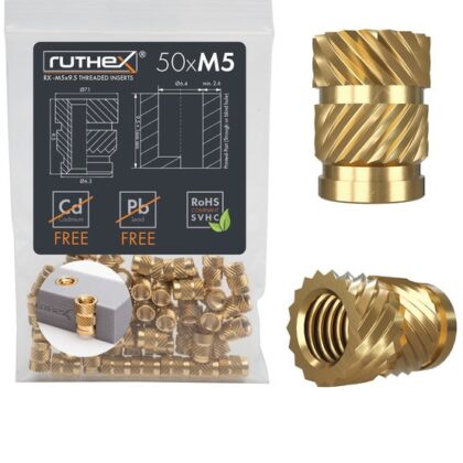 Set de inserții M5 50pcs. - Ruthex