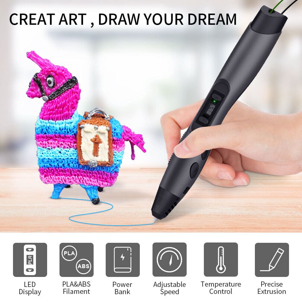 3D ballpoint pen - Black - SUNLU