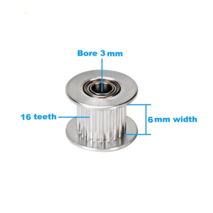 GT2 Timing Pulley T16 B3mm W6mm