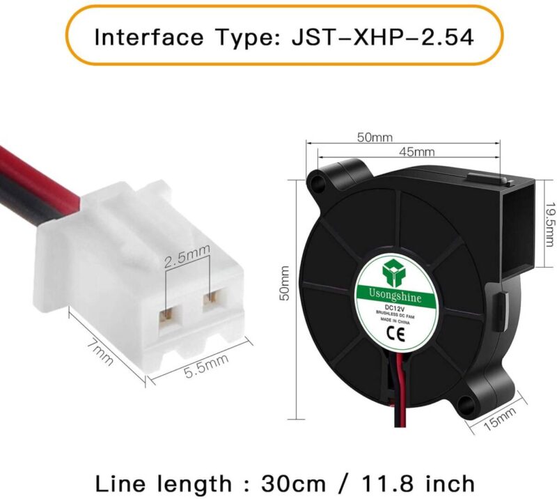 Ventilator cu turbină 5015 12V - imagine 3