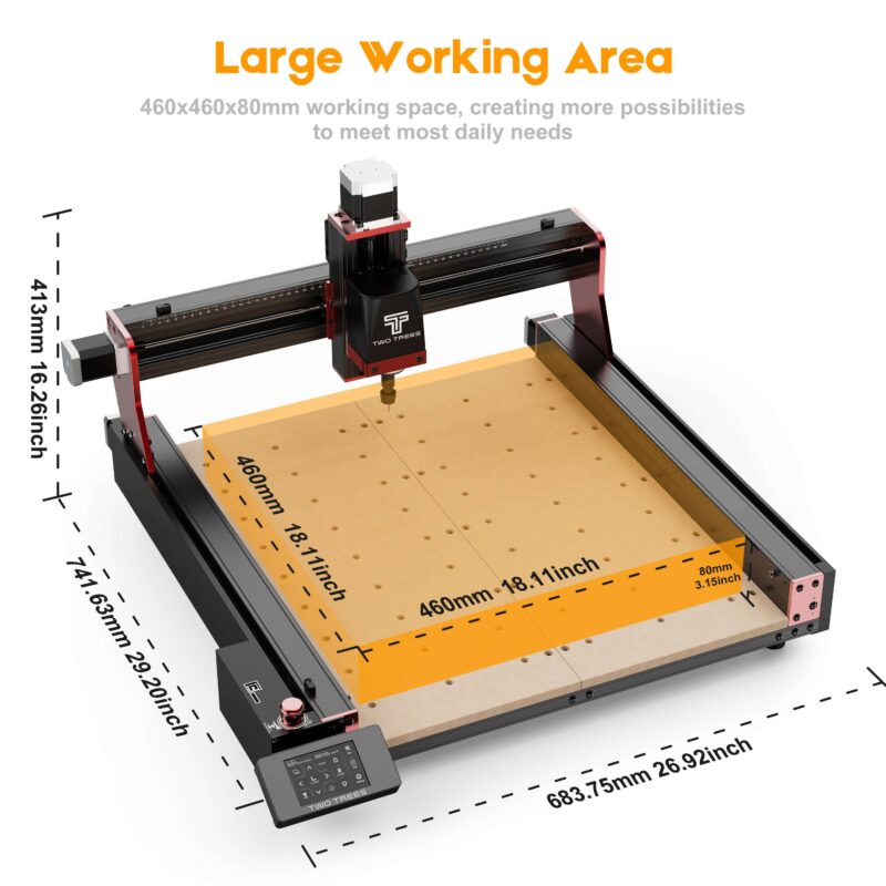 Mașină CNC TwoTrees TTC450 Pro - imagine 3
