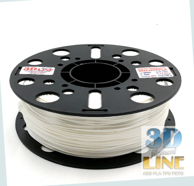 UltraHIT PLA - Alb - 3DLine (fabricat în Bulgaria) - imagine 2