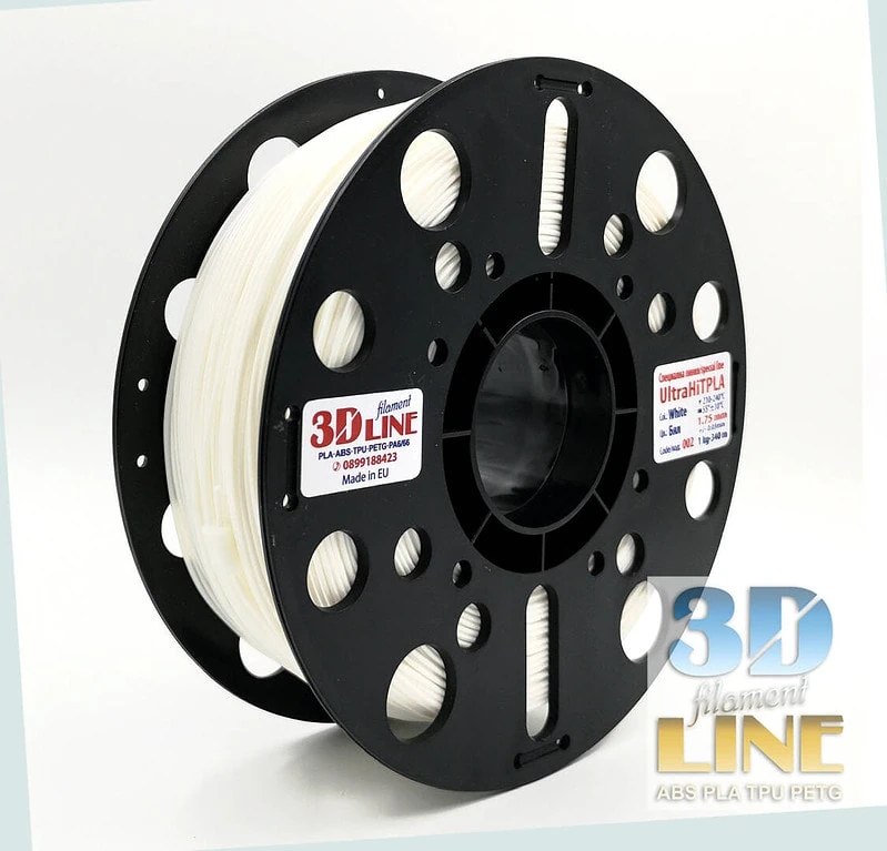UltraHIT PLA - бяло 3DLine (произведено в България)