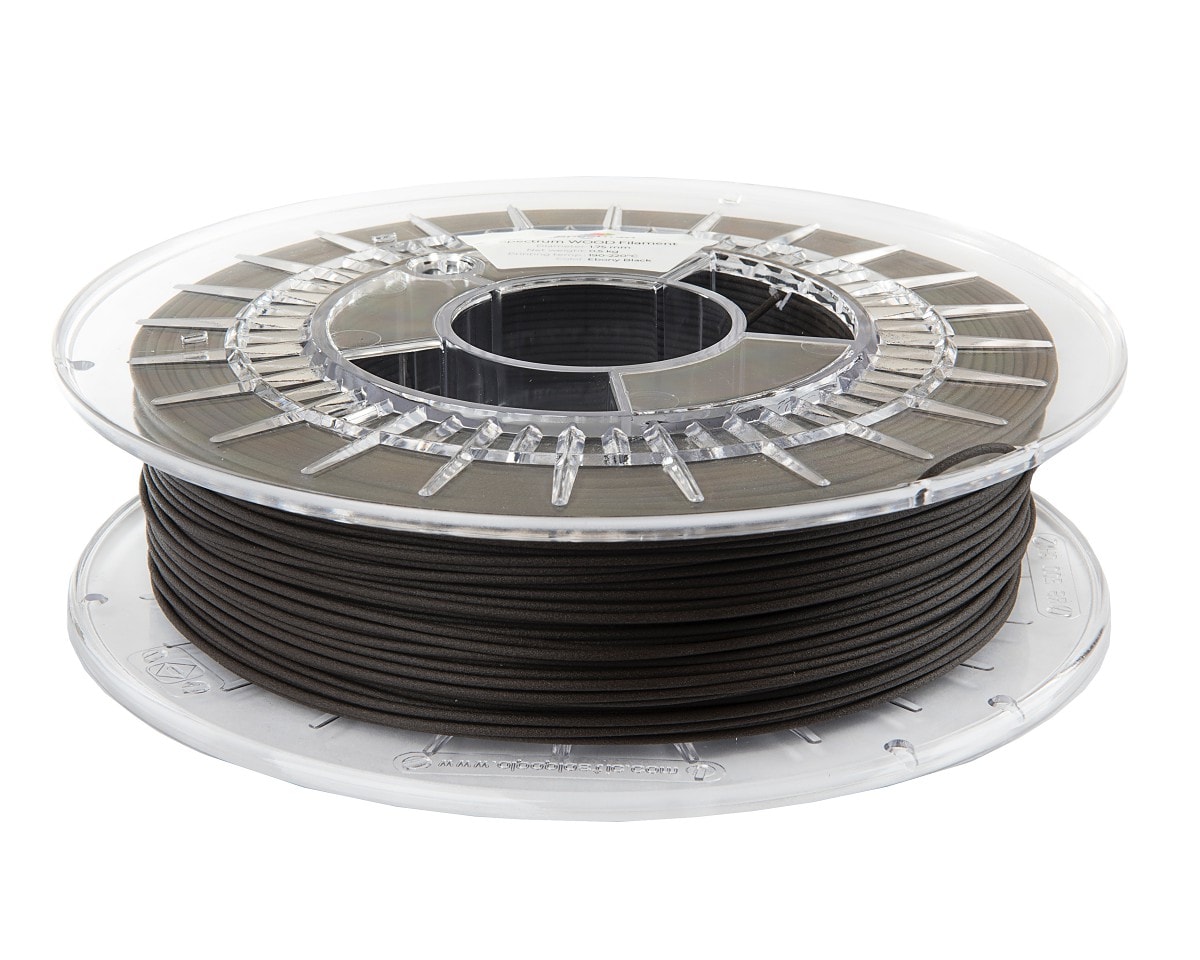 WOOD Filament 0,500 kg - negru abanos - Spectrum - imagine 2