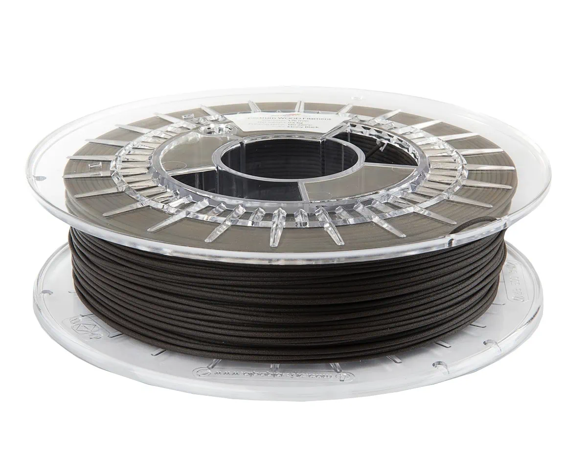 WOOD Filament 0,500 kg - negru abanos - Spectrum - imagine 2